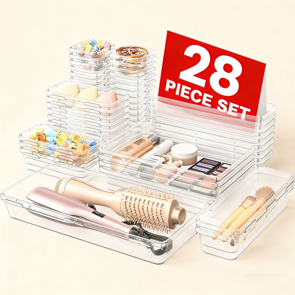 Military Grade Drawer Organizer, Makeup organizer, Holds 177 Items Bathroom Organizers and Storage, Organization and Storage, Desk Drawer Organizer for Bathroom Vanity