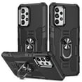 thumbnail image 1 of Military Grade Drop Impact for Samsung Galaxy A05 Rugged Case, 360 Metal Magnetic Car Rotating Ring Kickstand Holder Armor Heavy Duty Shockproof Case For Samsung Galaxy A05,Black, 1 of 10