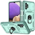 thumbnail image 1 of Military Grade Drop Impact for Samsung Galaxy A32 5G Camera Lens Slide Protection Case 360 Metal Rotating Ring Kickstand Holder Armor Shockproof Case For Samsung Galaxy A32 5G,
Mint + Green, 1 of 11