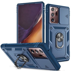 Military Grade Drop Impact for Samsung Galaxy A51 4G Camera Lens Slide Protection Case 360 Metal Rotating Ring Kickstand Holder Armor Shockproof Case For Samsung Galaxy A51 4G, Blue
