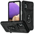 thumbnail image 1 of Military Grade Drop Impact for Samsung Galaxy A52 5G Camera Lens Slide Protection Case 360 Metal Rotating Ring Kickstand Holder Armor Shockproof Case For Samsung Galaxy A52 5G,
Black, 1 of 10