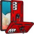thumbnail image 1 of Military Grade Drop Impact for Samsung Galaxy A53 5G Case Galaxy A53 Case 360 Metal Rotating Ring Kickstand Holder  Heavy Duty Shockproof Case for Galaxy A53 5G Phone Case (Red), 1 of 16