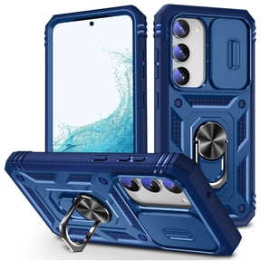 Military Grade Drop Impact for Samsung Galaxy S20 FE Camera Lens Slide Protection Case 360 Metal Rotating Ring Kickstand Holder Armor Shockproof Case For Samsung Galaxy S20 FE,
Blue