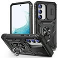 thumbnail image 1 of Military Grade Drop Impact for Samsung Galaxy S23 Plus Camera Lens Slide Protection Case 360 Metal Rotating Ring Kickstand Holder Armor Shockproof Case For Samsung Galaxy S23 Plus,
D, 1 of 11