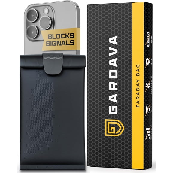 Military Grade Faraday Bag for Phones - RFID Signal Blocking Pouch, Cage Cell Phone Case, Key Fob Protector, 3rd Party Tested