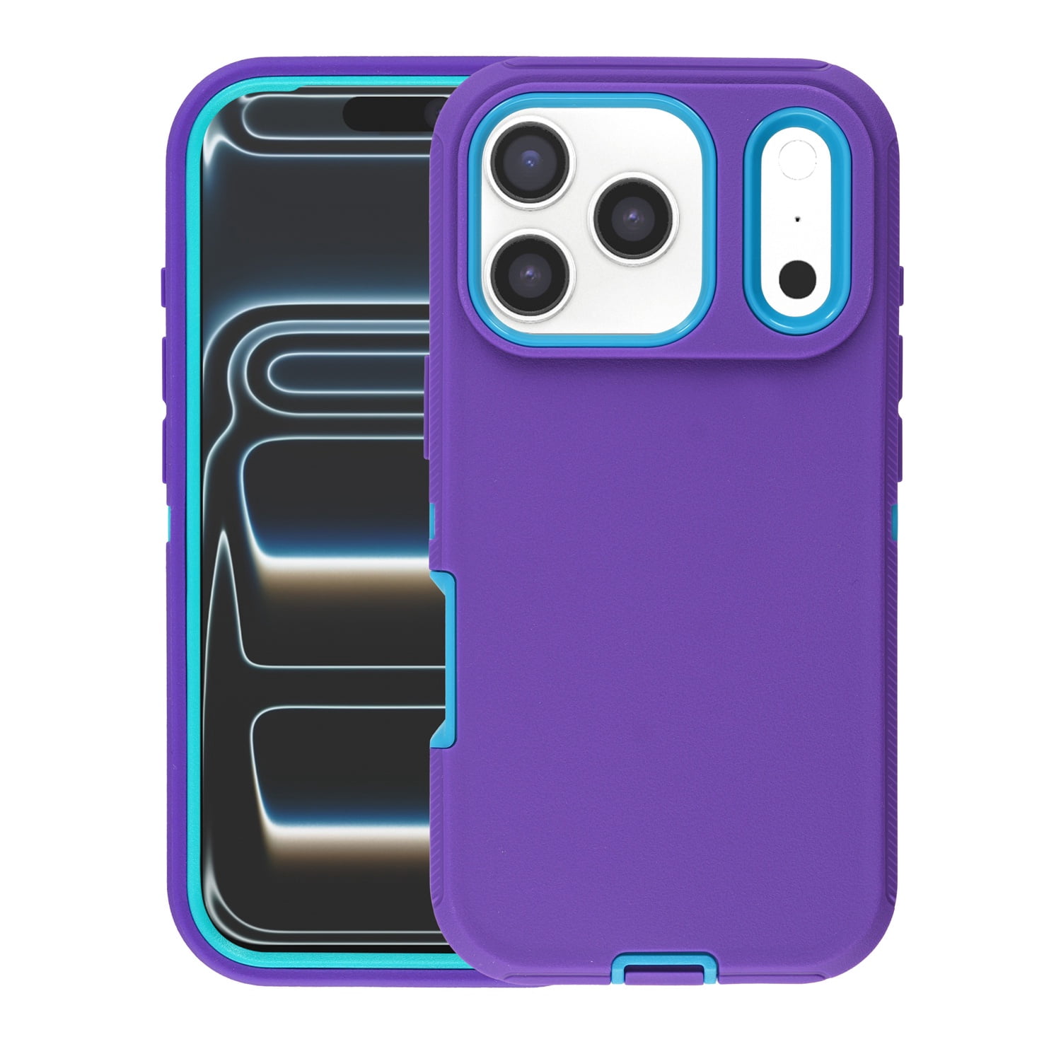 Military Grade Heavy Protection Case for iPhone 17 Pro Max - Purple