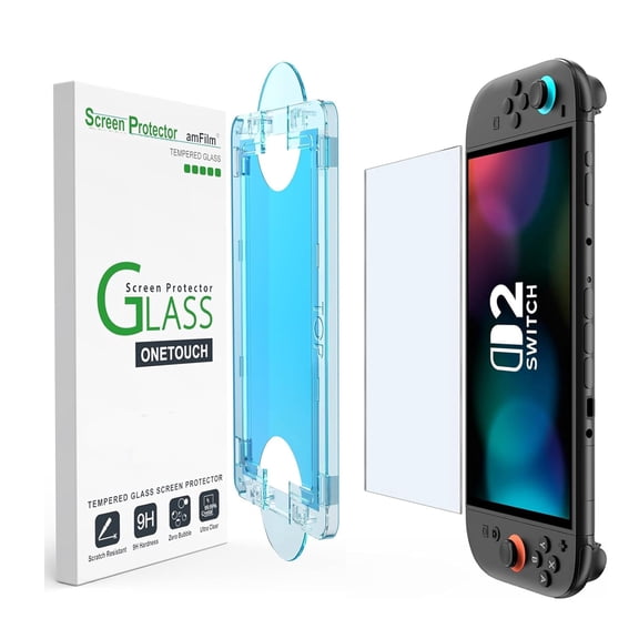 Military-Grade for Nintendo Switch 2 Screen Protector 2025 [12Ft Shatterproof] [9H+ Aerospace Tempered Glass] Anti-Scratch Full Coverage Fit 7.9" 1-Pack