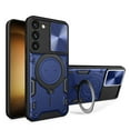 thumbnail image 1 of Military Grade Protection Kickstand Case for Samsung Galaxy A35 5G,ShellTech Shockproof TPU+PC Case Invisible Stand Slide Lens Protective Cover for Galaxy A35,Blue, 1 of 11