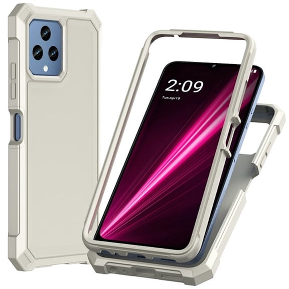 Military Grade Rugged Hybrid Case for T-Mobile REVVL 6 5G - Grey