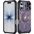 thumbnail image 1 of Military Grade Shockproof Case for iPhone 17, Built-in N52 Magnetic Ring, Slide Camera Lens Cover, Rugged Heavy Duty Protective Phone Case, 1 of 8