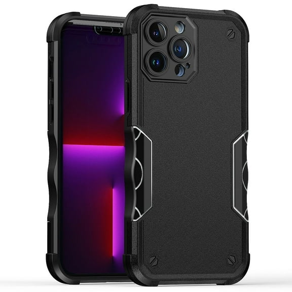 Military Grade Shockproof Hybrid Armor Case for iPhone 11 - Black