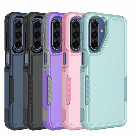 Military Grade Shockproof Samsung Galaxy A17 5G 2025 Case,Dual Layer Full Body Protective Cover with Anti-Slip Grip & Raised Camera Heavy Duty Rugged Case- Green