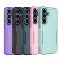 thumbnail image 1 of Military Grade Shockproof Samsung Galaxy S25 FE 5G 2025 Case,Dual Layer Full Body Protective Cover with Anti-Slip Grip & Raised Camera Heavy Duty Rugged Case- Green, 1 of 7