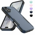 thumbnail image 1 of Military Grade Shockproof iPhone 17 Case,Dual Layer Full Body Protective Cover with Anti-Slip Grip & Raised Camera Heavy Duty Rugged Case- Blue, 1 of 7