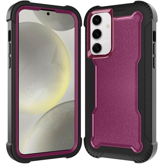 Military Grade TUFF Extreme Hybrid Armor Case for Samsung Galaxy S25 - Burgundy