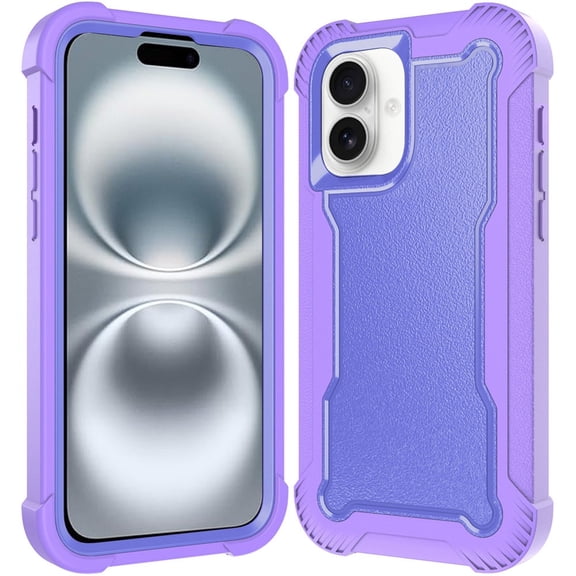 Military Grade TUFF Extreme Hybrid Armor Case for iPhone 16 Plus - Purple