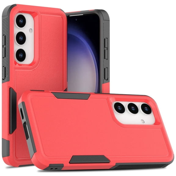 Military Grade TUFF Hybrid Armor Case for Samsung Galaxy S24 - Red