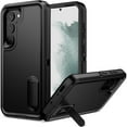 thumbnail image 1 of Military Grade TUFF Hybrid Armor Case with Kickstand for Samsung Galaxy S23 - Black, 1 of 11