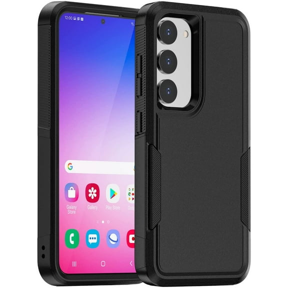 Military Grade TUFF Hybrid Case for Samsung Galaxy S23 - Black