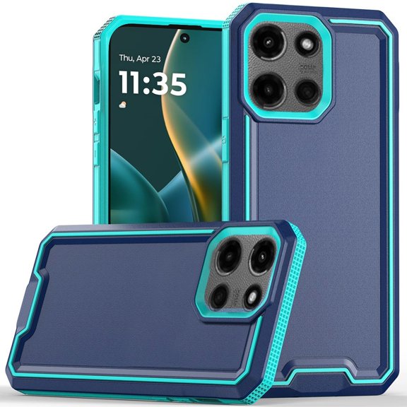 Military Grade TUFF Rank Hybrid Armor Case for Motorola Moto G Stylus 2025 - Blue