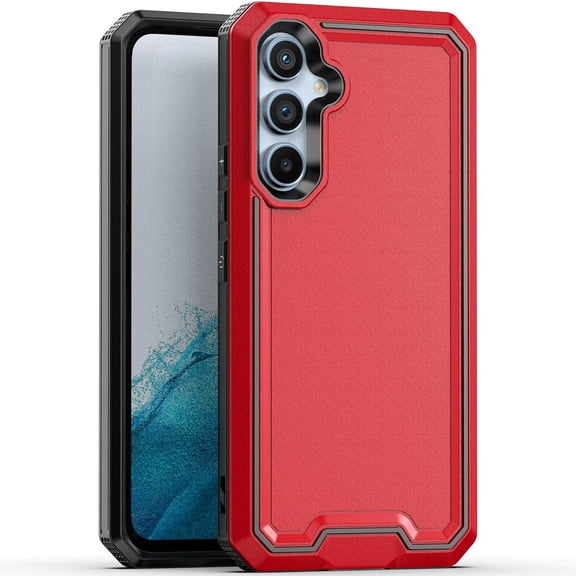 Military Grade TUFF Rank Hybrid Armor Case for Samsung Galaxy S23 FE - Red