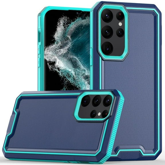 Military Grade TUFF Rank Hybrid Armor Case for Samsung Galaxy S23 Ultra - Blue