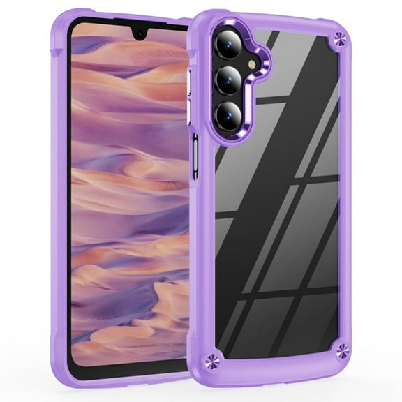 Military Grade Tough Shield Snap-on Transparent Case for Samsung Galaxy A16 5G - Purple
