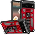 thumbnail image 1 of Military Grade Tough Ultra Rugged Hybrid Case for Google Pixel 8 Pro - Red, 1 of 7