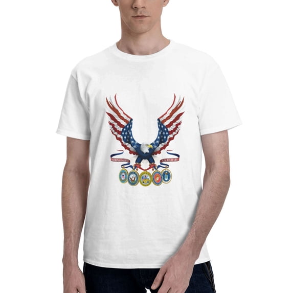 Military Graphic Printed Tee Shirts Short Sleeve Shirts Tops for Men Women 3XL