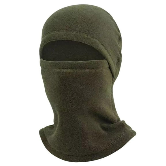 Military Green One-Size Winter Cycling Headgear Outdoor Cycling Mask Cycling Warm Headgear Windproof Mask Electric Vehicle Windproof Mask
