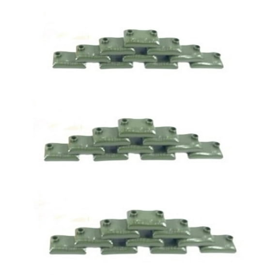 General Jims Toys & Bricks Military Green Sandbags, Building Blocks Accessory 30 Pack, Diorama Model