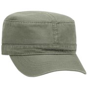 COUVER Unisex Garment Washed Cotton Twill Adjustable Military Hat Olive Green One Size Unisex