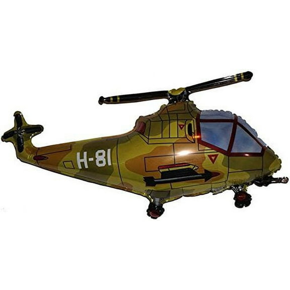 Military Helicopter 26" Foil Balloon