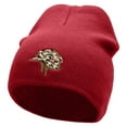 thumbnail image 1 of Military Helmet Embroidered 8 inch Acrylic Short Blank Beanie - Red OSFM, 1 of 5