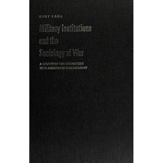 Pre-Owned Military Institutions Socl War 9780803901209 Used