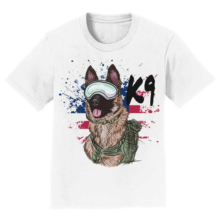 Military K9 German Shepherd Kids Unisex T Shirt Walmart