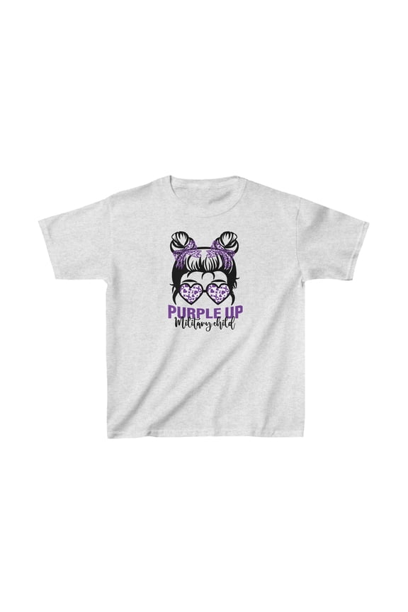 Military Kids t-shirt, Purple Up for Army Kids, Unisex Kids Tees Sz 4-20