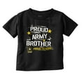 thumbnail image 1 of Military Logo Proud US Army Brother Youth T Shirt Tee Boys Infant Toddler Brisco Brands 12M, 1 of 5