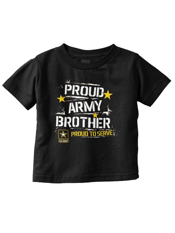 Military Logo Proud US Army Brother Youth T Shirt Tee Boys Infant Toddler Brisco Brands 3T