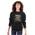 thumbnail image 1 of Military Logo Proud US Army Sister Women Crewneck Sweatshirt Brisco Brands S, 1 of 6