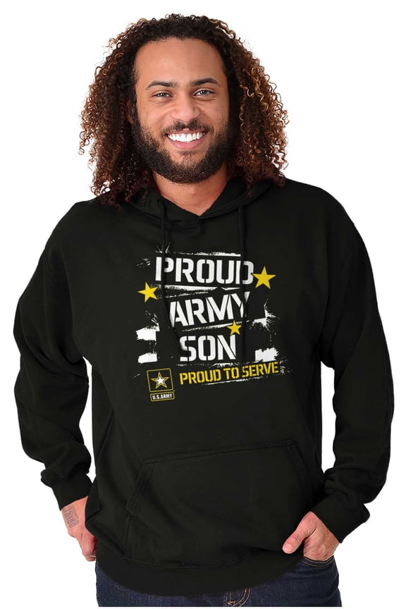 Military Logo Proud US Army Son Men Big & Tall Graphic Hoodie Brisco Brands 5X