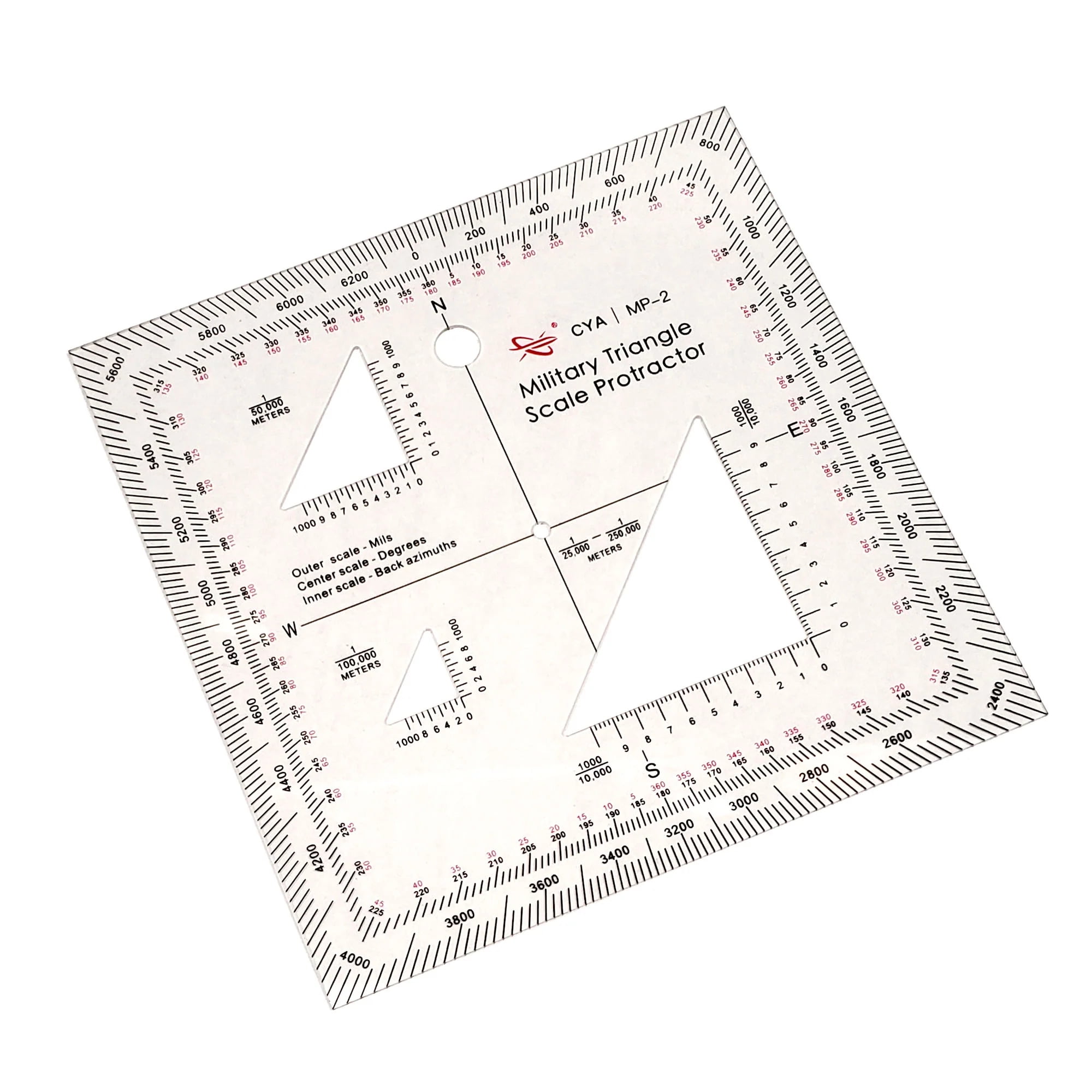 Military Map Protractor (GTA 5212) Coordinate Scale for Map Reading