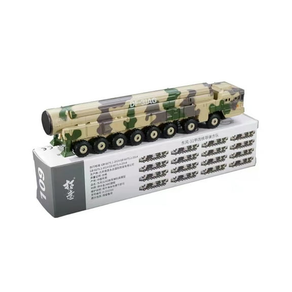 Military Model Display Simulation Dongfeng 31 Missile Vehicle Model for Collectors Military Gift