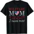 thumbnail image 1 of Military Mom I Raised My Hero America American Armed Forces T-Shirt100%cotton, 1 of 5