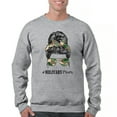thumbnail image 1 of Military Mom Sweatshirt Proud Mom Life Messy Bun Sunglasses Mother's Day Mama Mommy Active Duty Veteran Vet Crewneck, 1 of 7