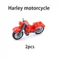 thumbnail image 1 of Military Motorcycle Building Block Vehicle Model Figures Accessories Soldiers WW2 Transportation Facility Police SWAT Toys, 1 of 10
