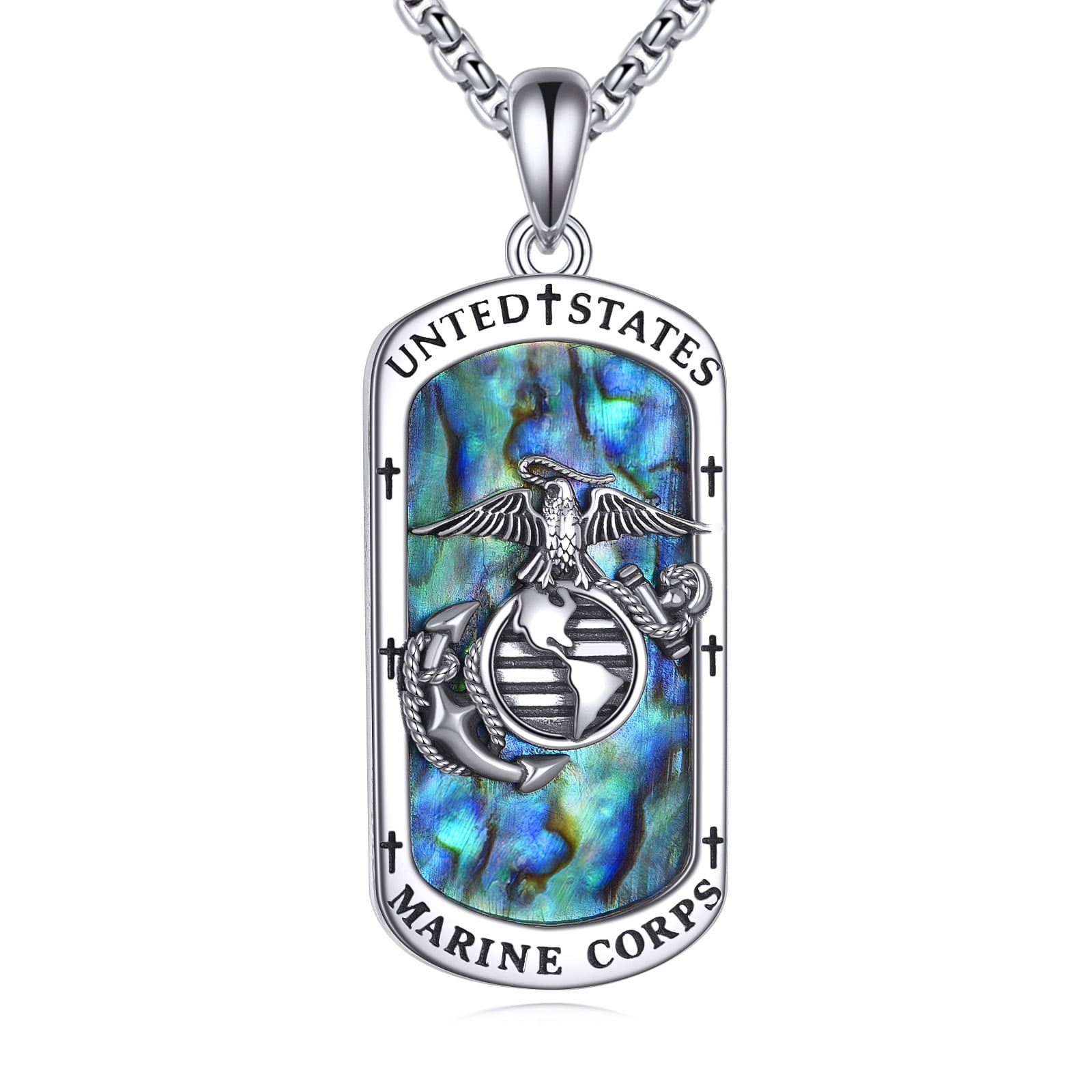 ✨人気商品✨アメリカ軍★40s★USMC★ネックレス★海兵隊★シルバー★極美品 Marine Corps Necklace