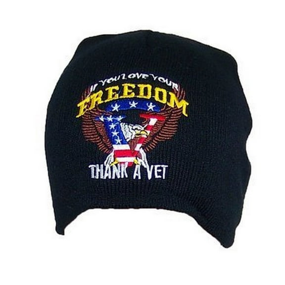 Military Officially Licensed Thank a Vet Beanie hat cap lid