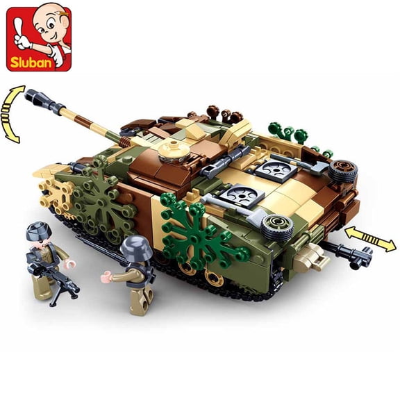 Military Operation Overlord Constructor Tank Truck Atlantic Fortress Aircraft Land Boat WW2 Army Building Blocks Brinquedos Toys