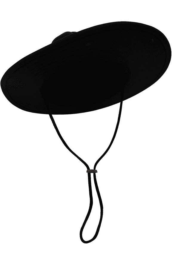 Never Issued Black Wide Rim Size 7 1/4 Boonie Hat